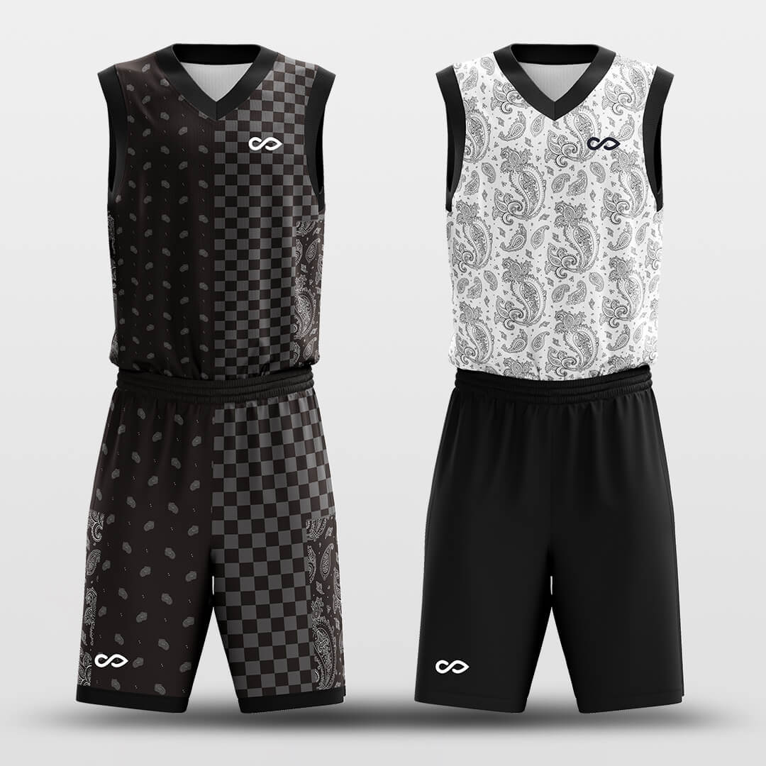 Paisley -Custom Reversible Basketball Jersey with Shorts Subliamted
