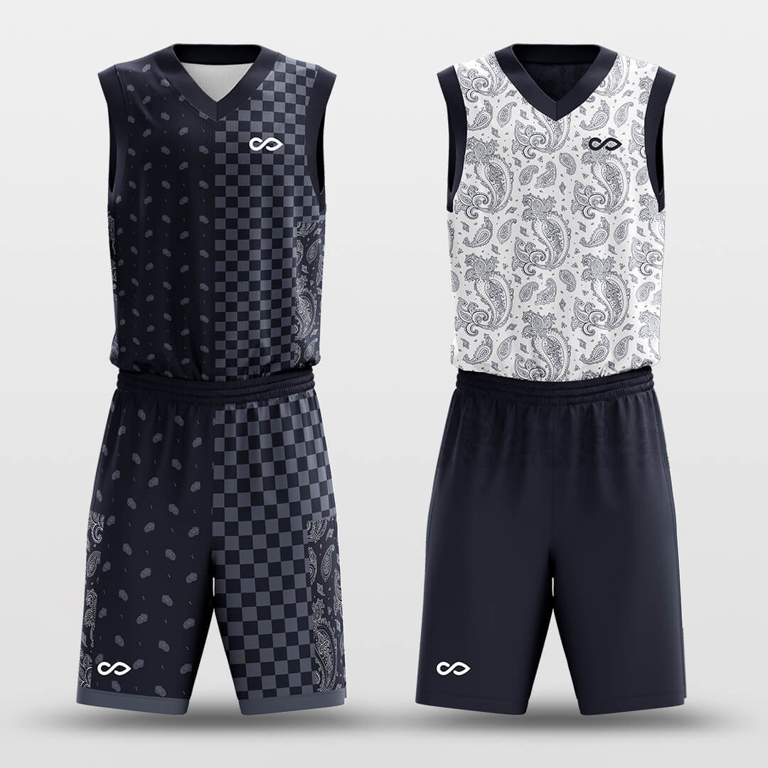 Paisley -Custom Reversible Basketball Jersey with Shorts Subliamted