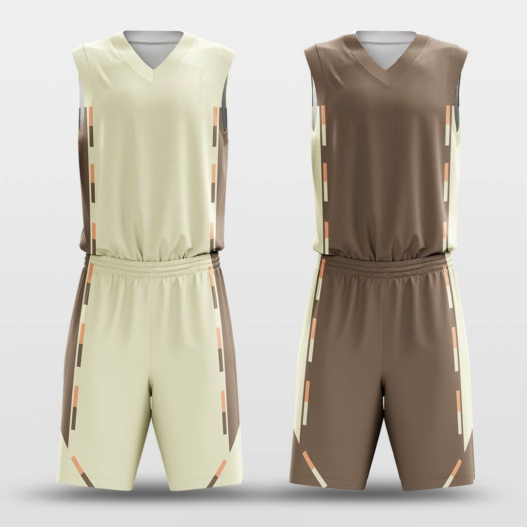 Maillard -Custom Reversible Basketball Jersey with Shorts Subliamted