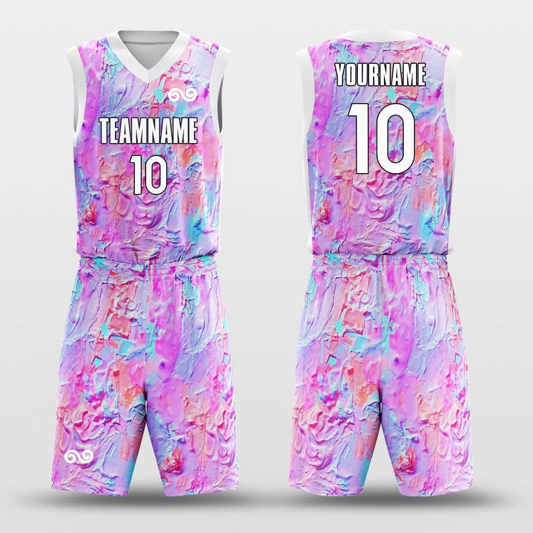 Colorful -Custom Basketball Jersey with Shorts Subliamted
