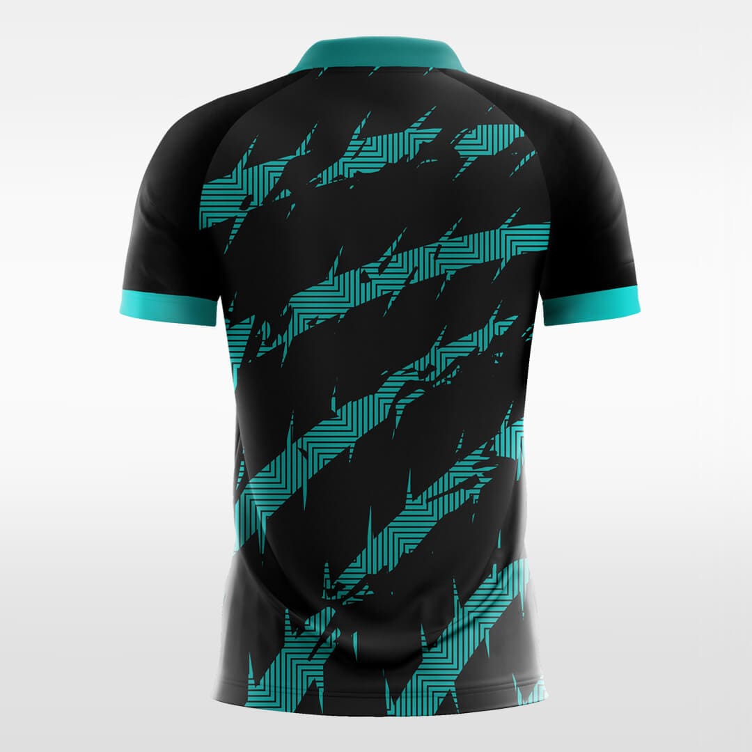 cyan custom sublimated soccer jersey
