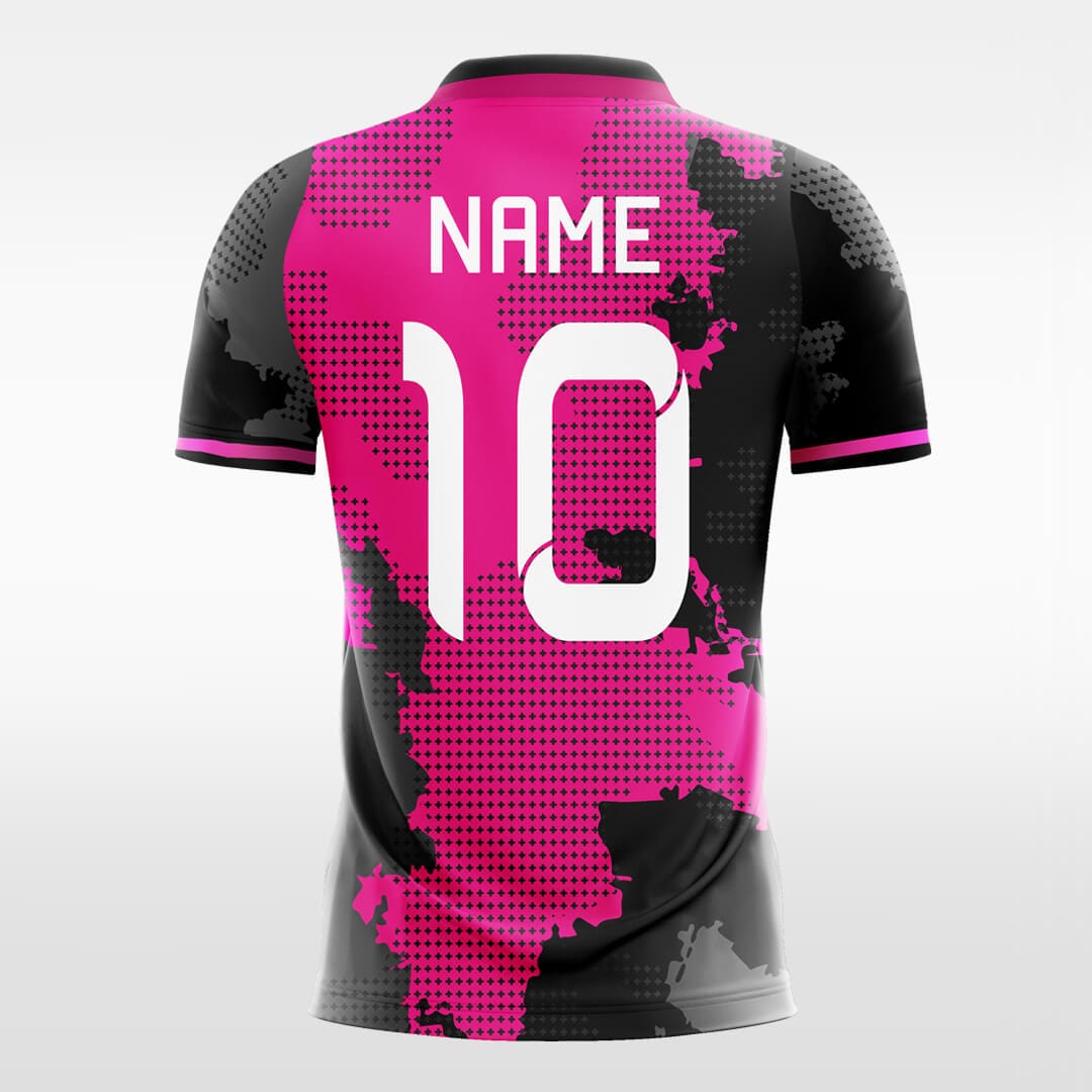 deep pink custom short sleeve jersey