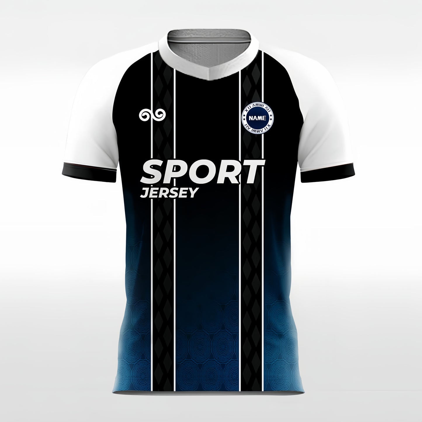 Deep Sea - Custom Soccer Jersey for Men Black Sublimated