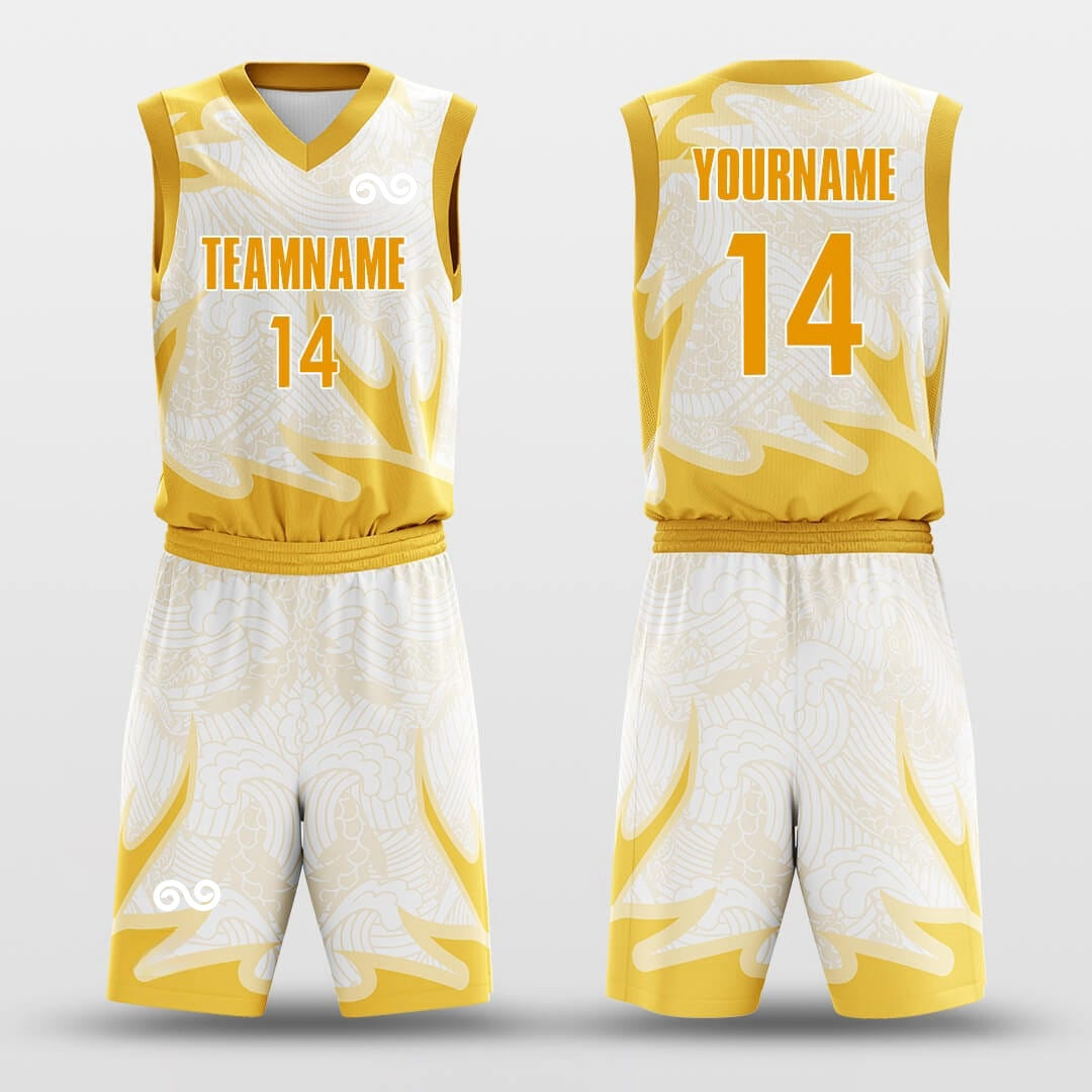 Auspicious sign Dragon -Custom Basketball Jersey with Shorts Subliamted