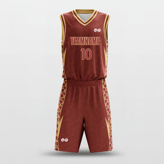 Dragon -Custom Basketball Jersey with Shorts Subliamted
