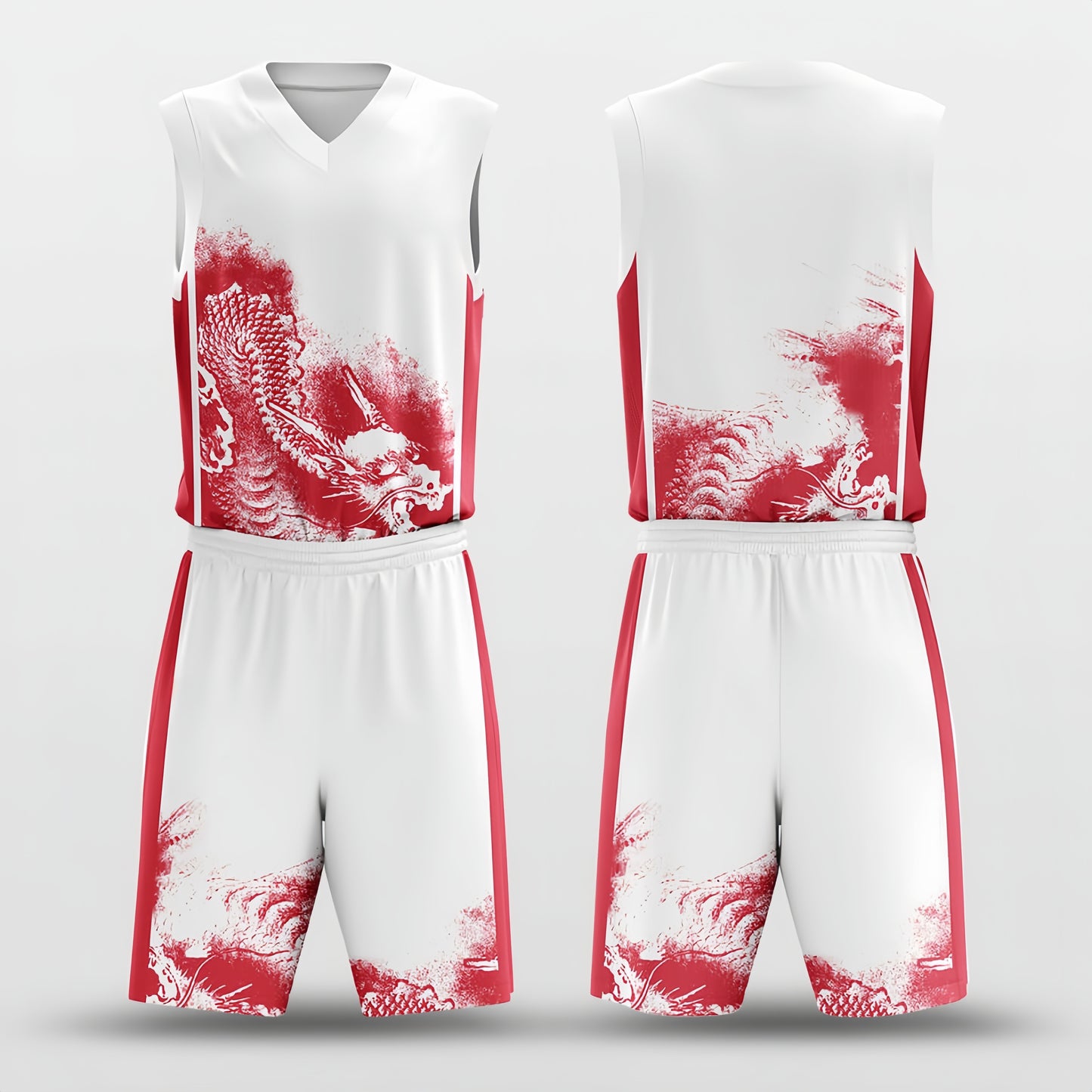 Dragon Hunt 1 -Custom Basketball Jersey with Shorts Subliamted