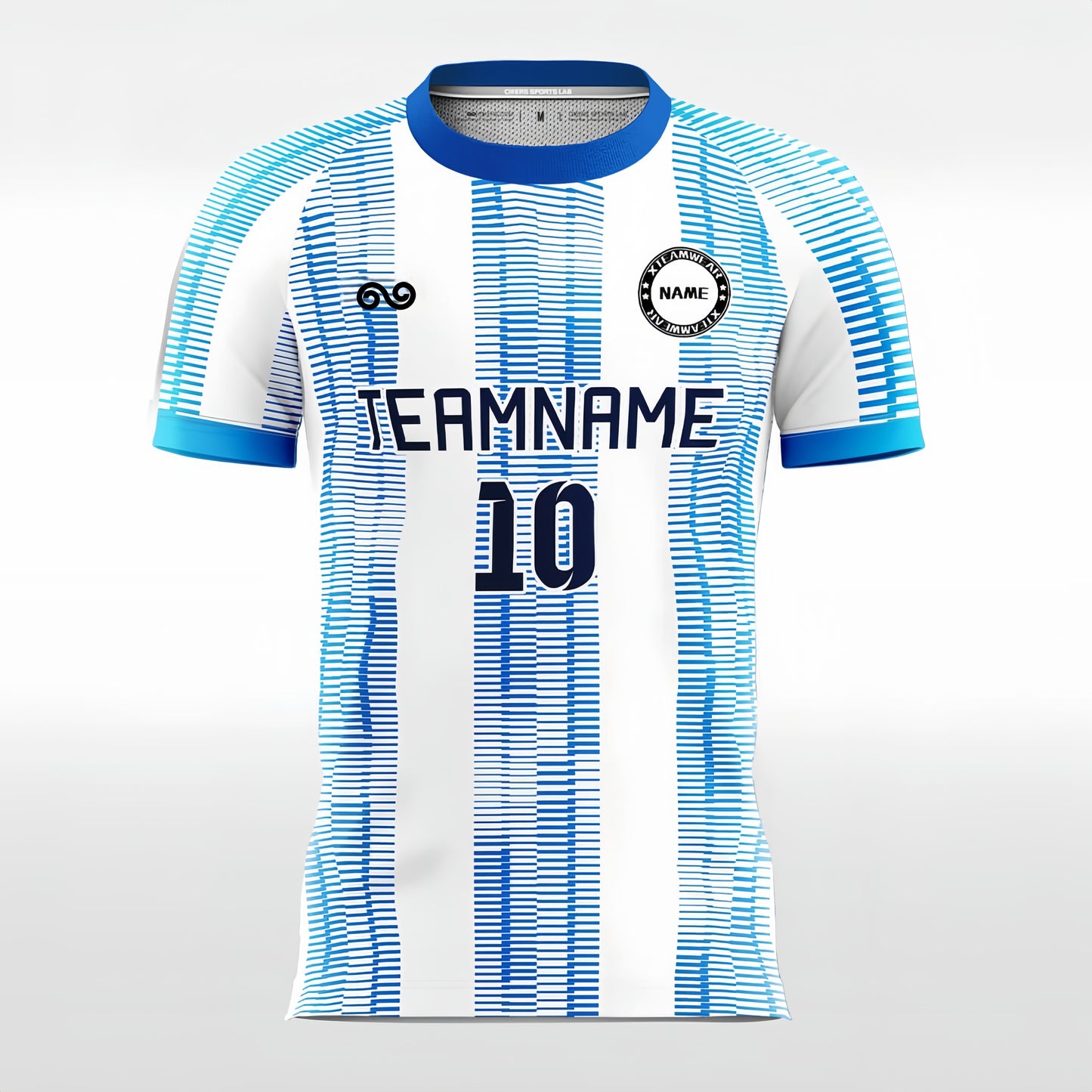 Dynamic - Custom Soccer Jersey for Men Sky Blue and White Sublimated