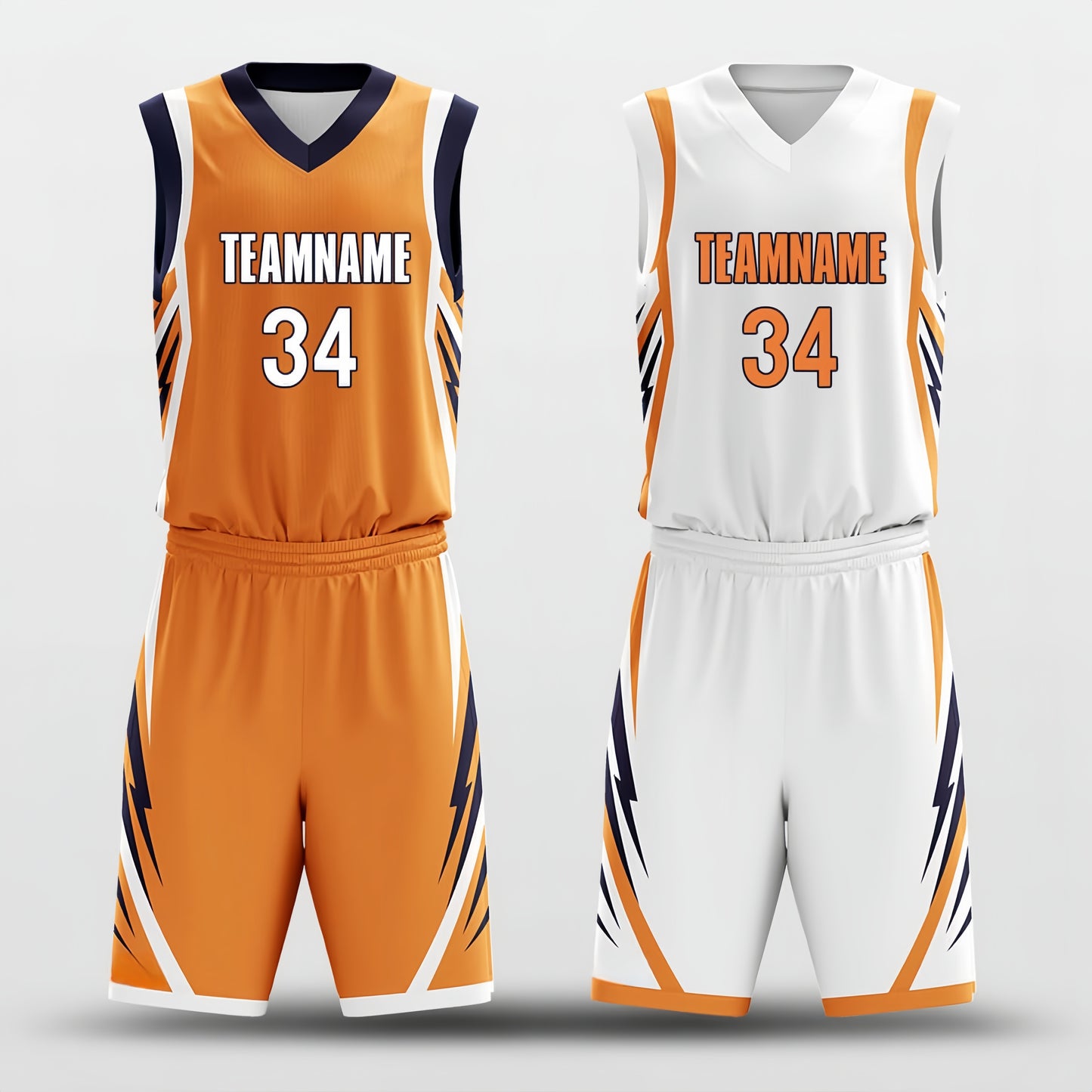 Eagle -Custom Reversible Basketball Jersey with Shorts Subliamted