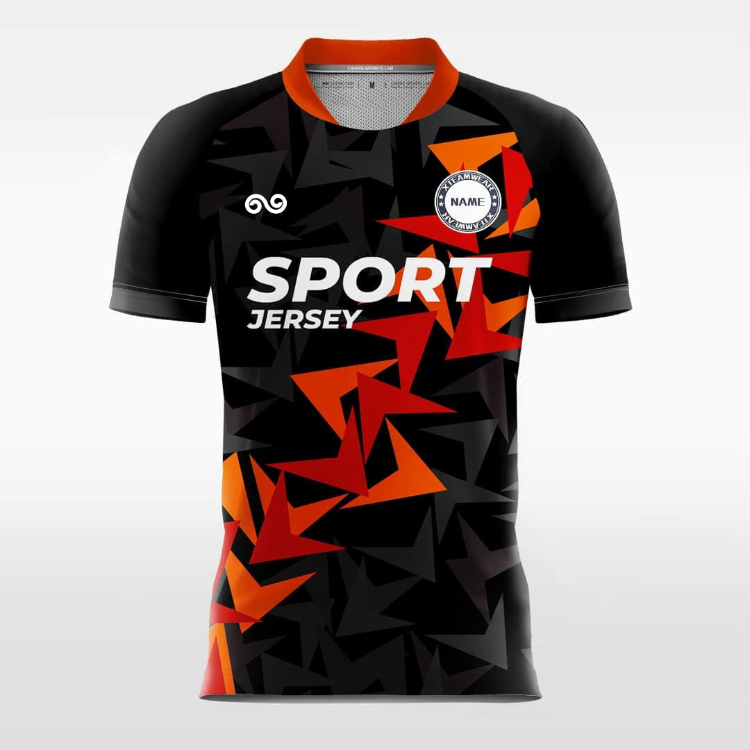 Fallen Leaves - Custom Soccer Jersey for Men Black Sublimated