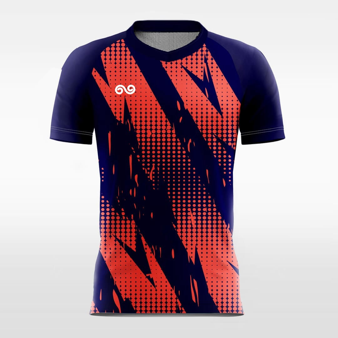 Feather- Custom Soccer Jersey for Men Red Sublimated