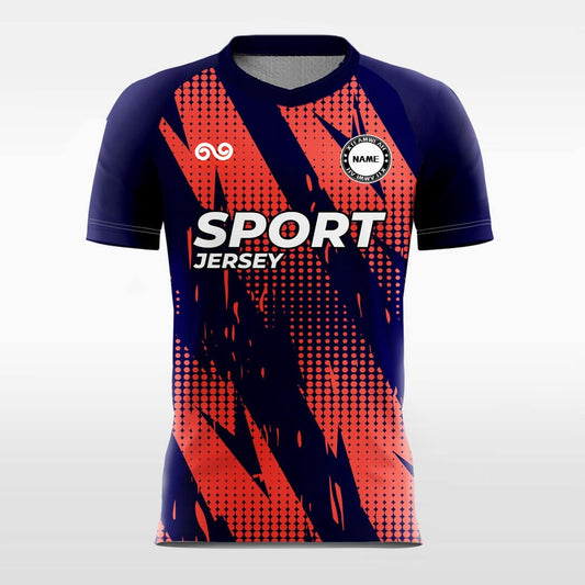 Feather- Custom Soccer Jersey for Men Red Sublimated