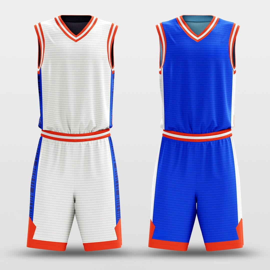 Ice and Fire -Custom Reversible Basketball Jersey with Shorts Subliamted