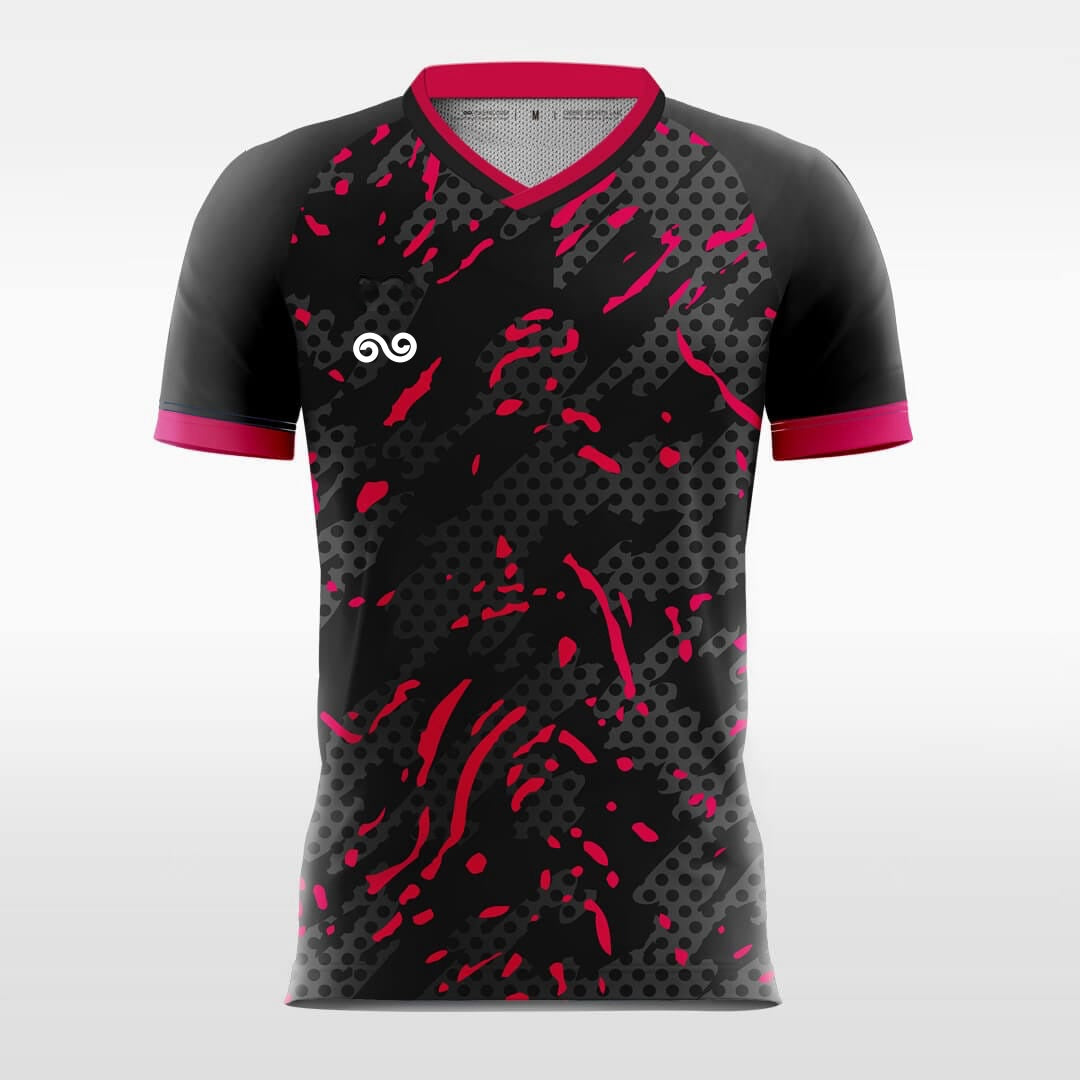 Fire - Custom Soccer Jersey for Men Red Sublimated