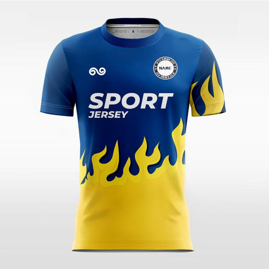 Flare - Custom Soccer Jersey for Men Blue Sublimated