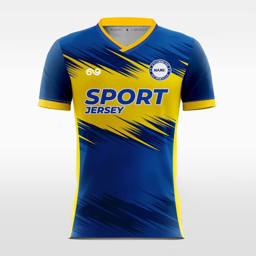 Flash Light - Custom Soccer Jersey for Men Blue Sublimated