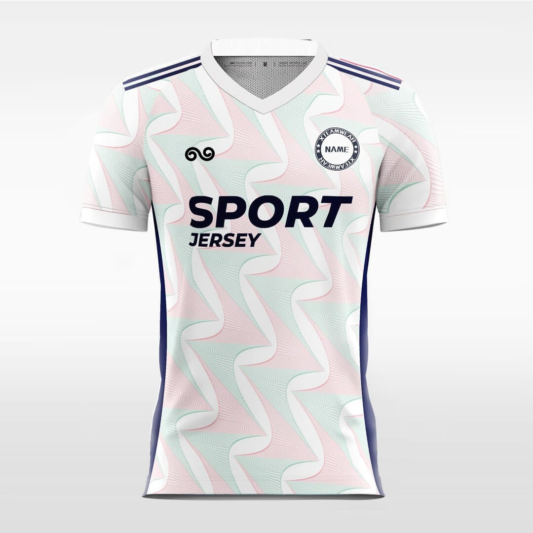Flow - Custom Soccer Jersey for Men White Sublimated