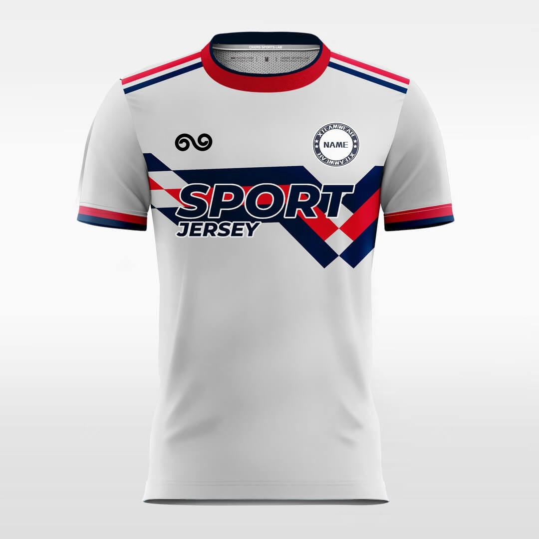Formula - Custom Soccer Jersey for Men Grey Sublimated