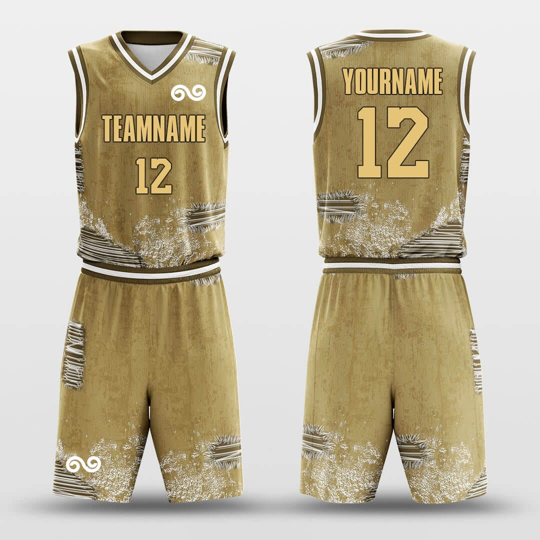 Broken Hole1 -Custom Basketball Jersey with Shorts Subliamted