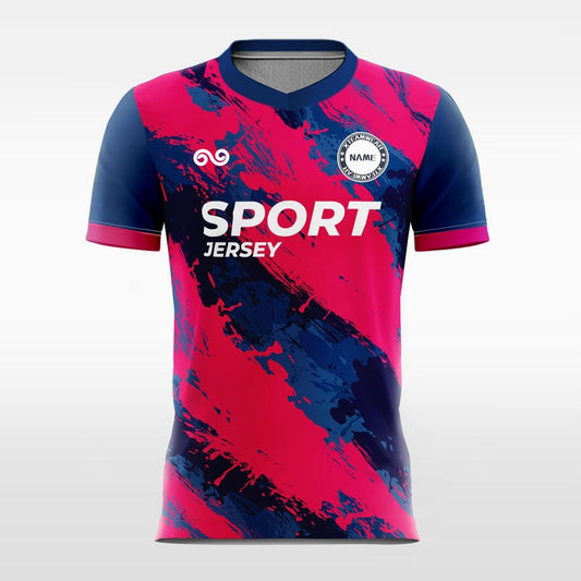 Graffiti - Custom Soccer Jersey for Men Red Sublimated