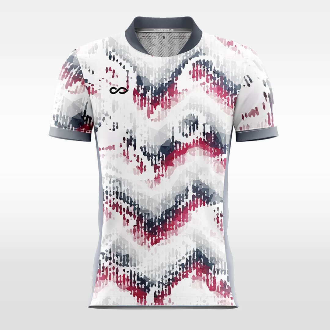 gray custom short soccer jersey
