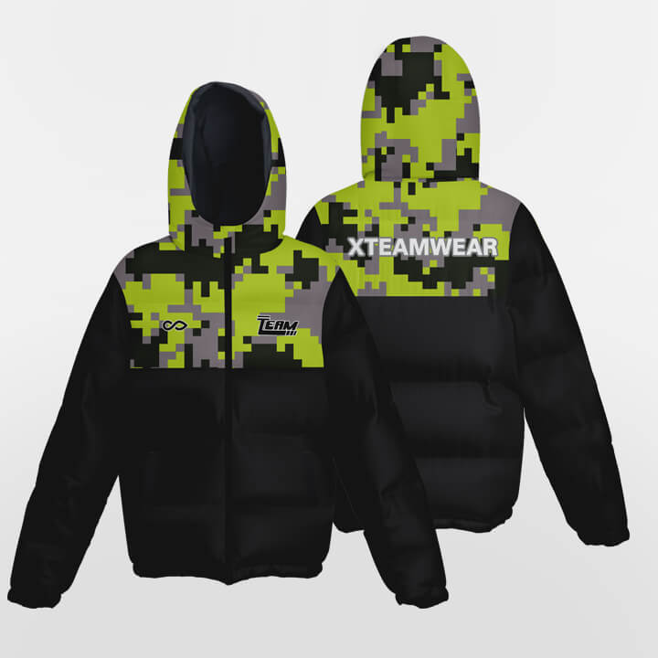    green Youth Winter Jacket Design