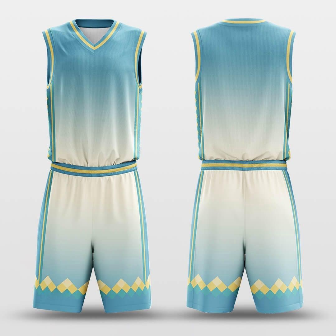 Green Square -Custom Basketball Jersey with Shorts Subliamted