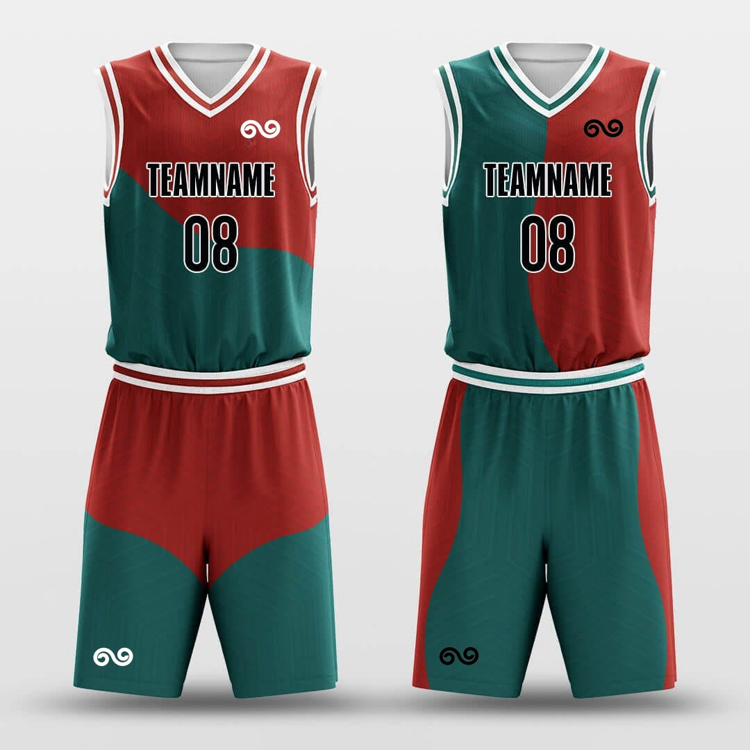 Christmas Maze -Custom Reversible Basketball Jersey with Shorts Subliamted