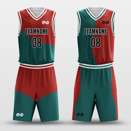Christmas Maze -Custom Reversible Basketball Jersey with Shorts Subliamted