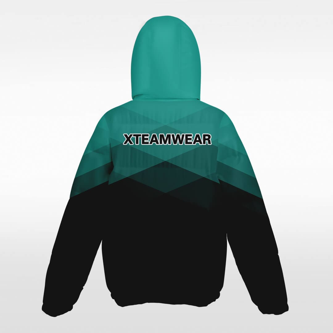 green custom short jacket