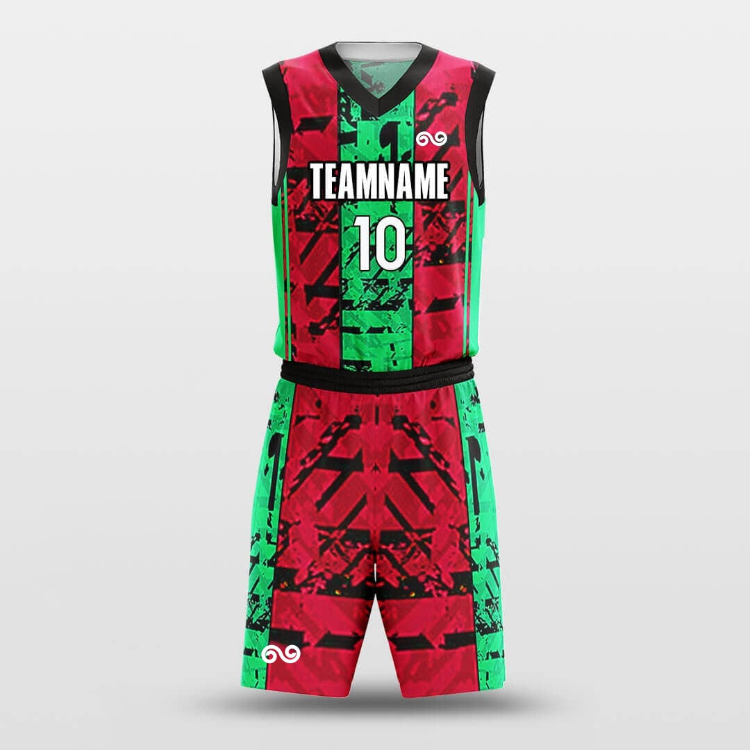 Christmas Camouflage -Custom Basketball Jersey with Shorts Subliamted