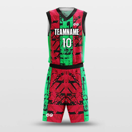 Christmas Camouflage -Custom Basketball Jersey with Shorts Subliamted