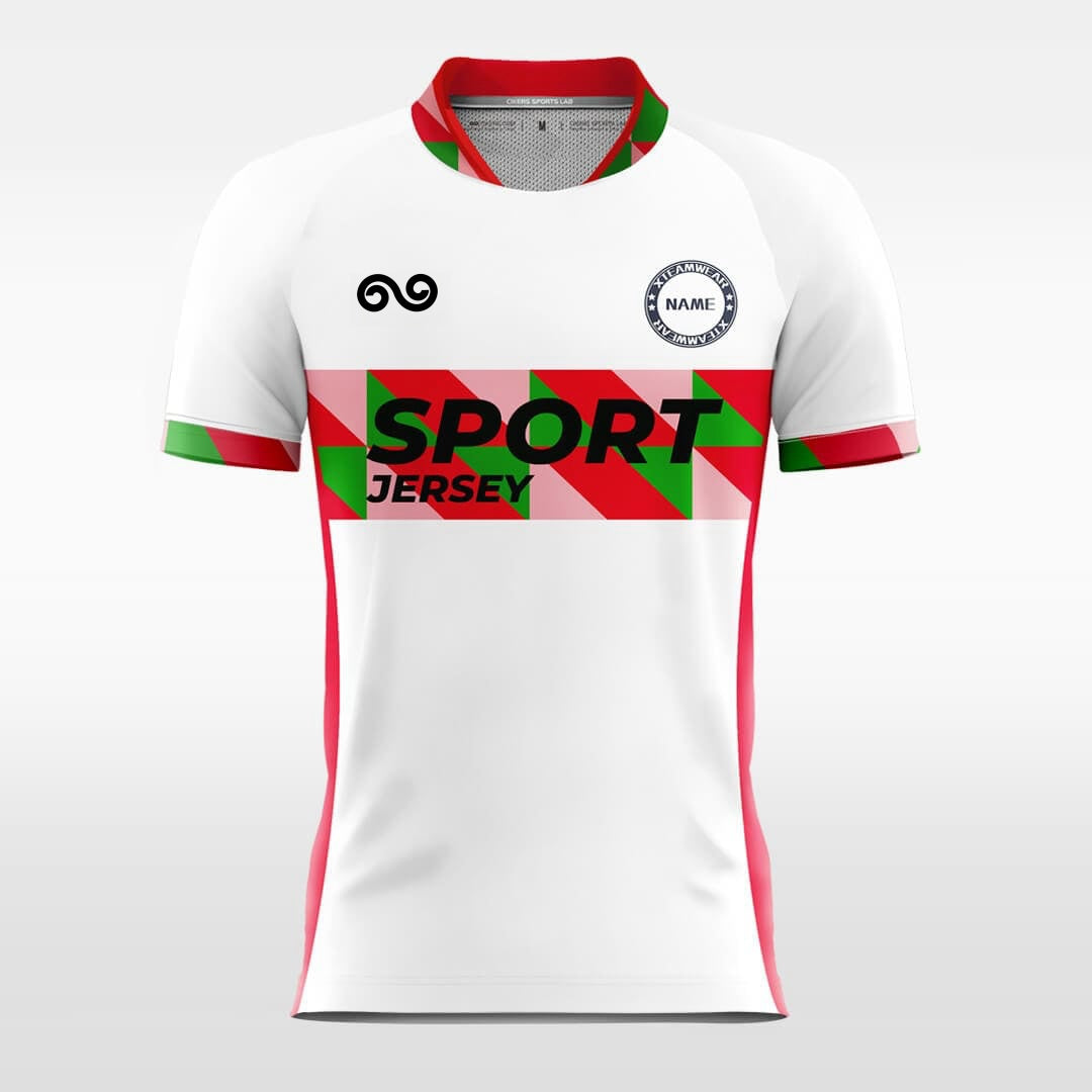 Christmas Flag - Custom Soccer Jersey for Men White Sublimated