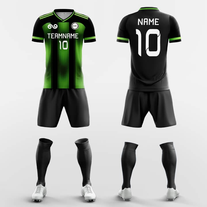 Mosaic - Custom Soccer Jersey for Men Green Sublimated