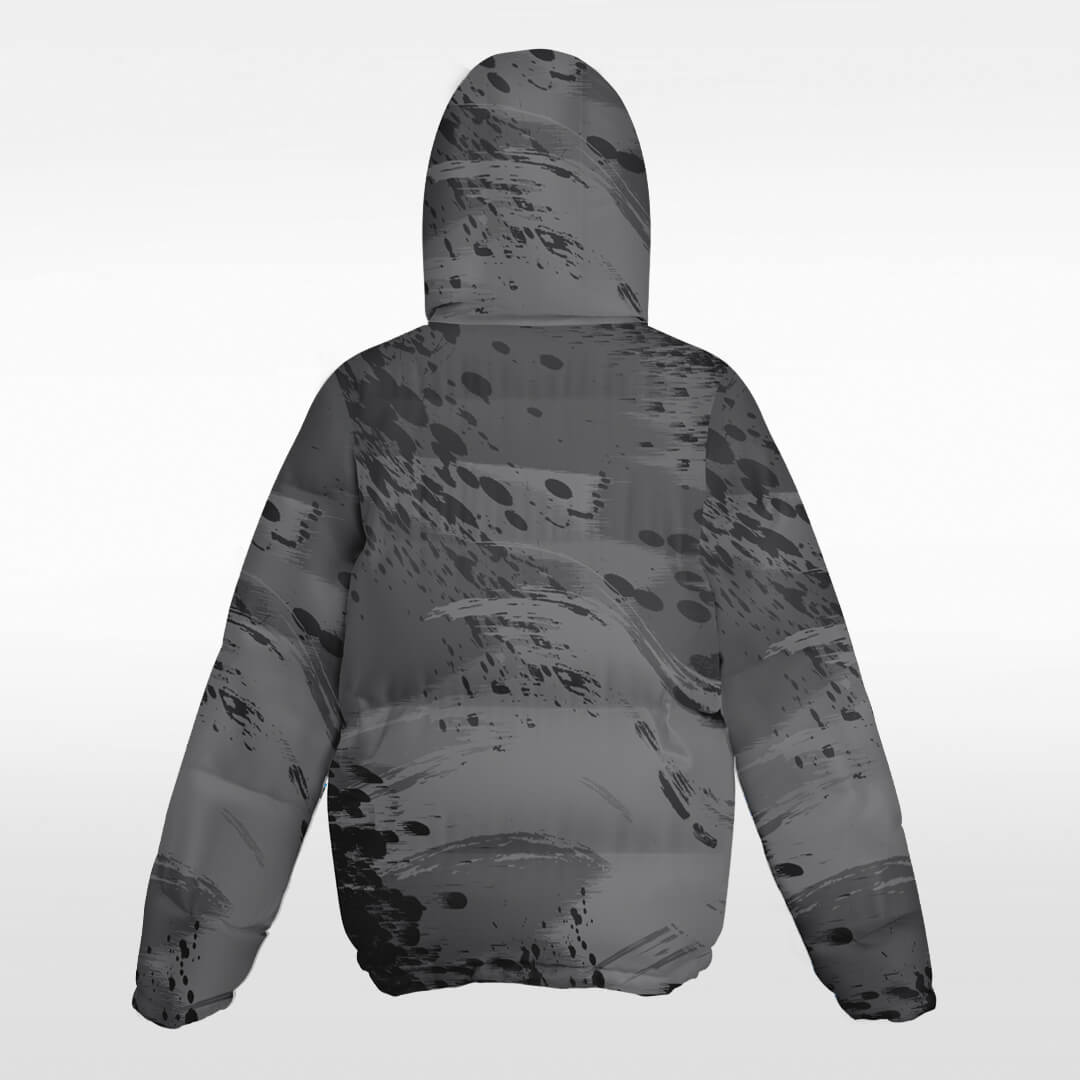 grey custom short winter jacket