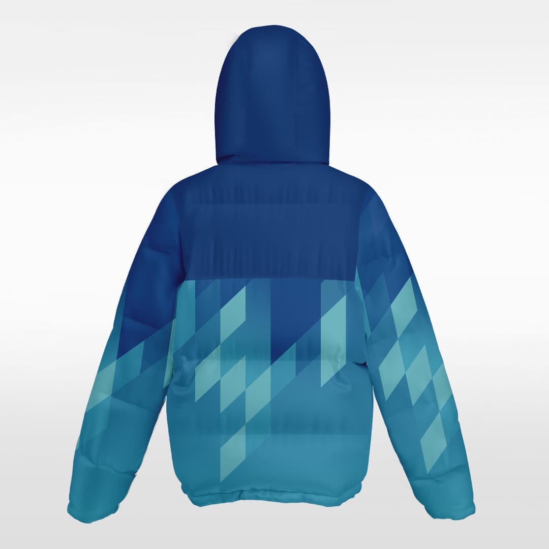 grey custom sublimation winter jacket