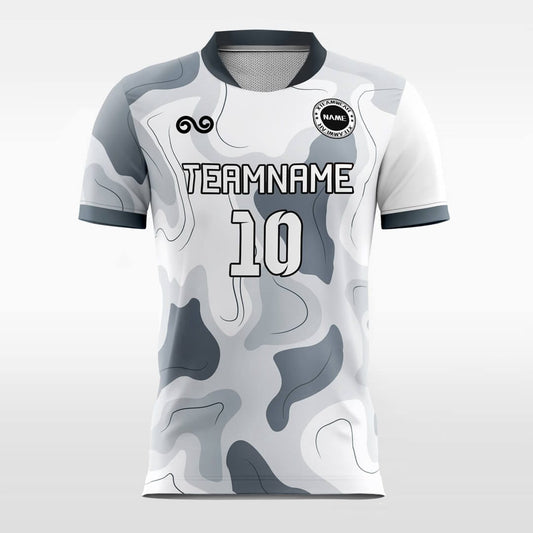 Basin - Custom Soccer Jersey for Men Grey Sublimated