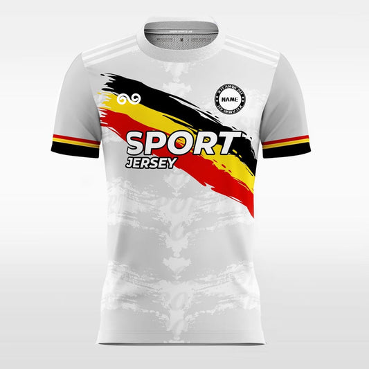 Mannschaft - Custom Soccer Jersey for Men Grey Sublimated