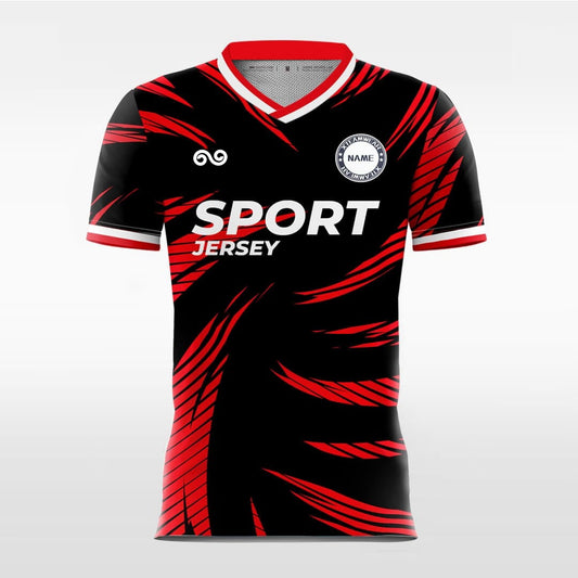 Hurricane - Custom Soccer Jersey for Men Black Sublimated