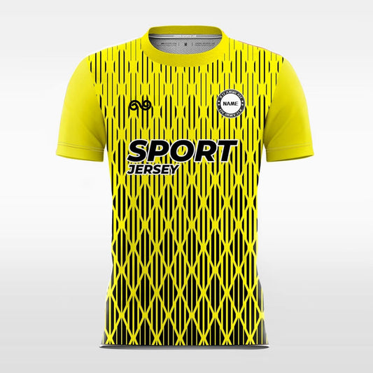 Iridescence - Custom Soccer Jersey for Men Yellow Sublimated