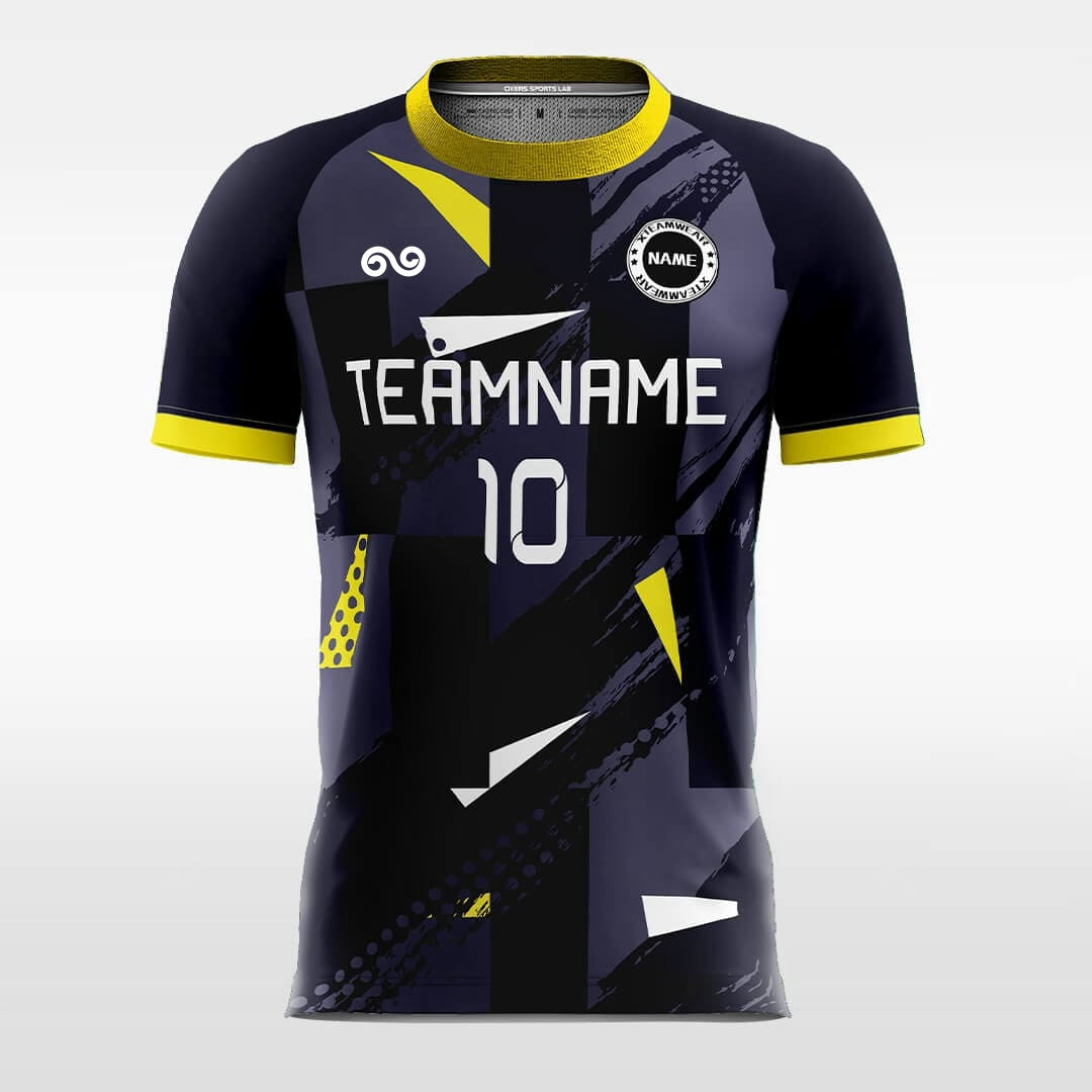 Geometry - Custom Soccer Jersey for Men Black Sublimated