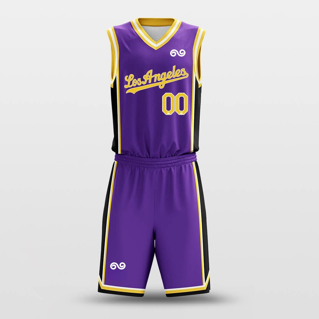 Lakers -Custom Basketball Jersey with Shorts Subliamted