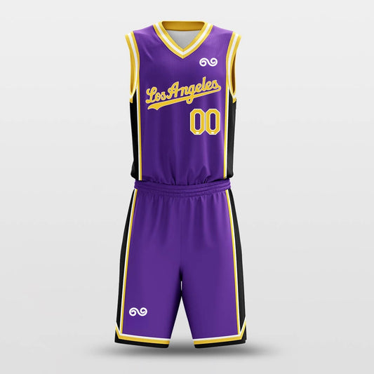 Lakers -Custom Basketball Jersey with Shorts Subliamted