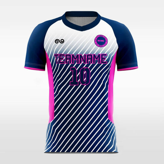 Laser - Custom Soccer Jersey for Men Navy Blue Sublimated