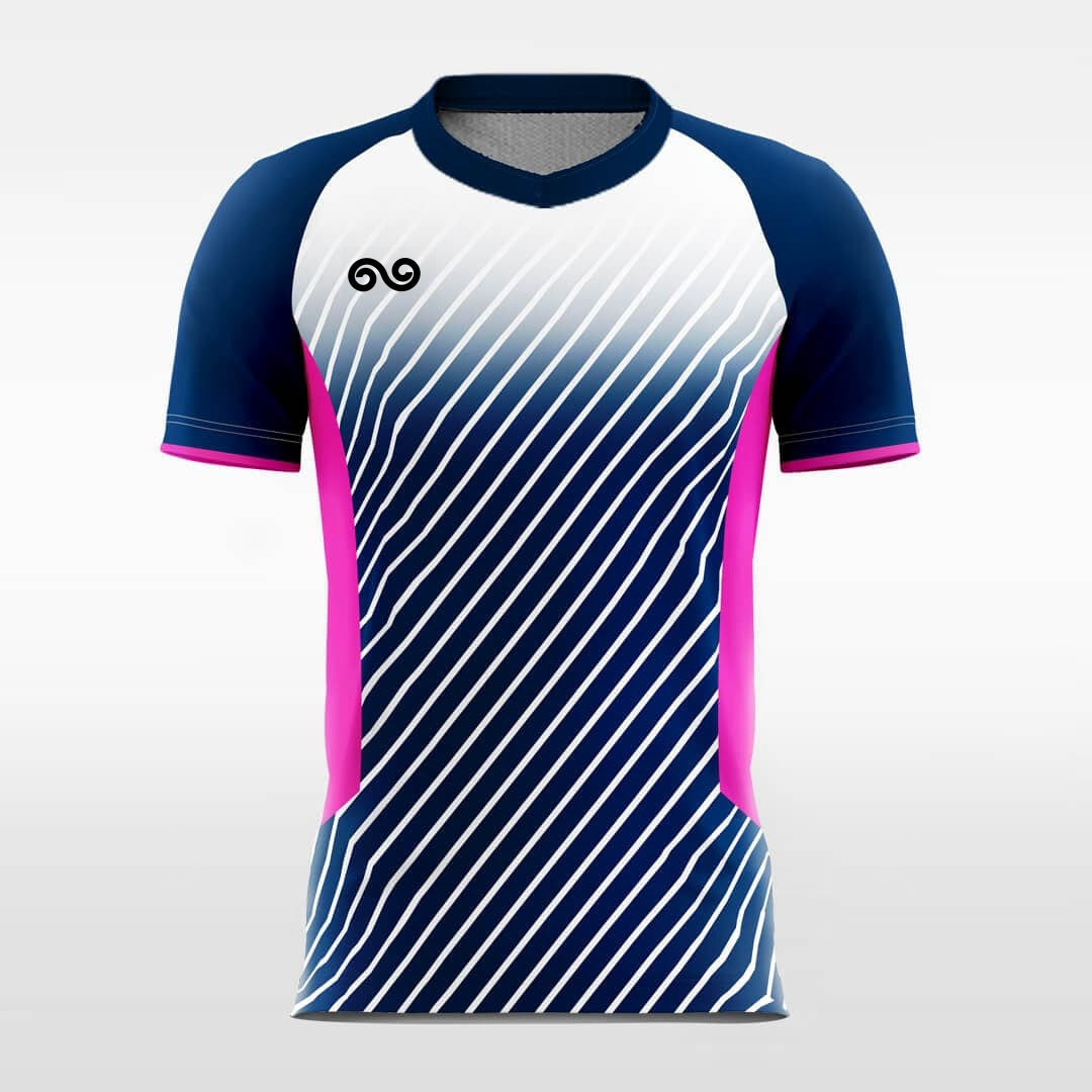 Laser - Custom Soccer Jersey for Men Navy Blue Sublimated