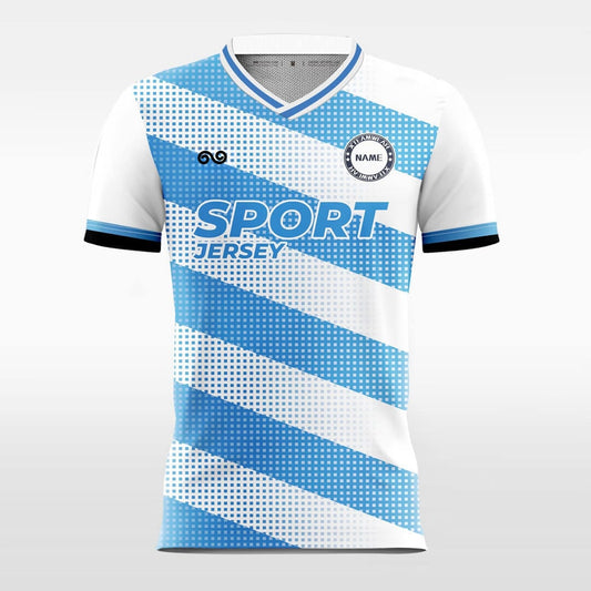 Lens - Custom Soccer Jersey for Men Blue Sublimated