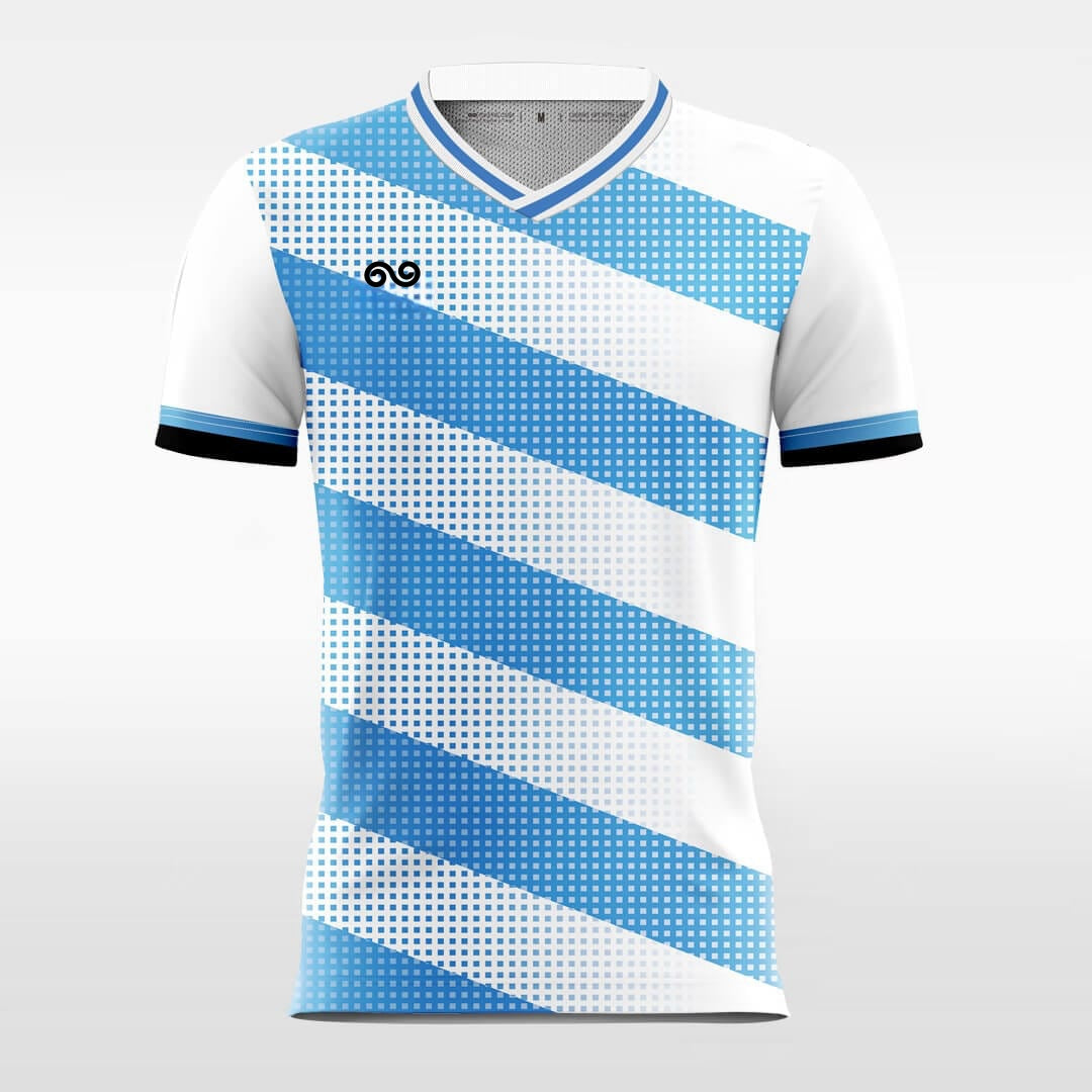Lens - Custom Soccer Jersey for Men Blue Sublimated