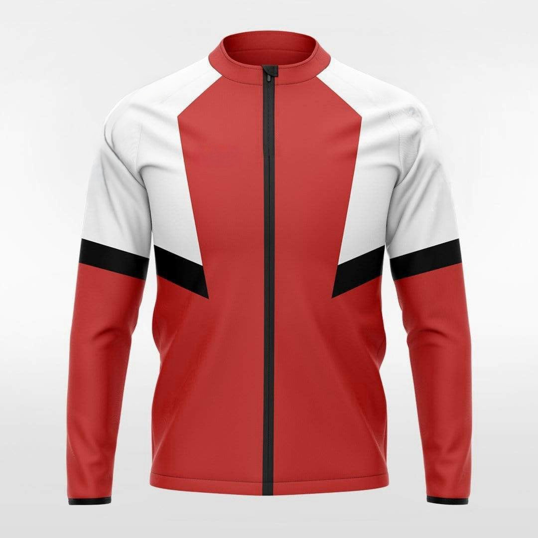 Light And Shadow - Custom Full Zip Sport Jacket Red Sublimated
