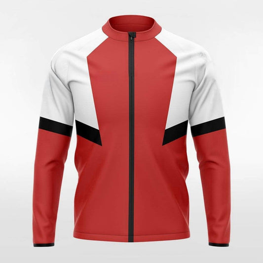 Light And Shadow - Custom Full Zip Sport Jacket Red Sublimated