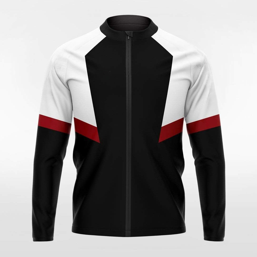 Light And Shadow - Custom Full Zip Sport Jacket Black Sublimated