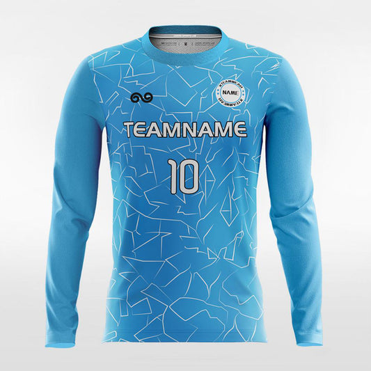 Partenopei - Custom Long Sleeve Soccer Jersey for Men